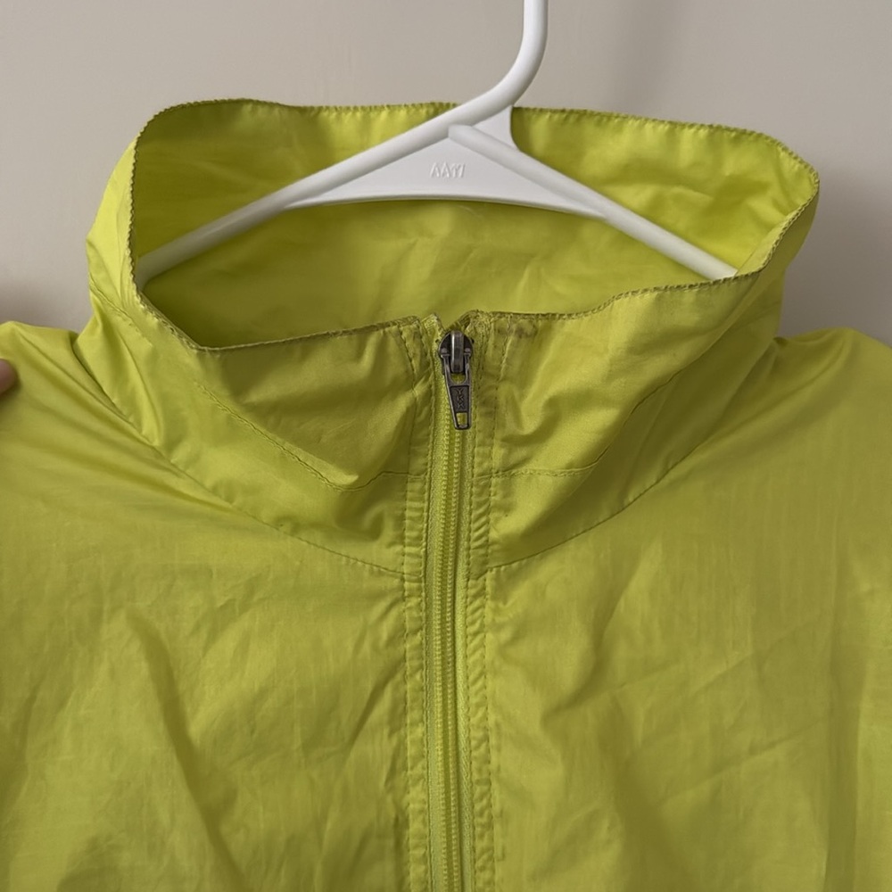 Patagonia Lime Green Zip-up Windbreaker Jacket - Picture 2 of 4
